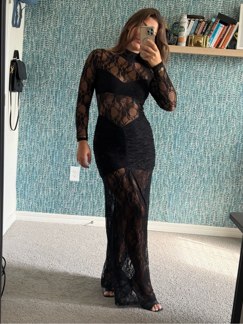 Nightcap Drop Waist Lace Maxi size M